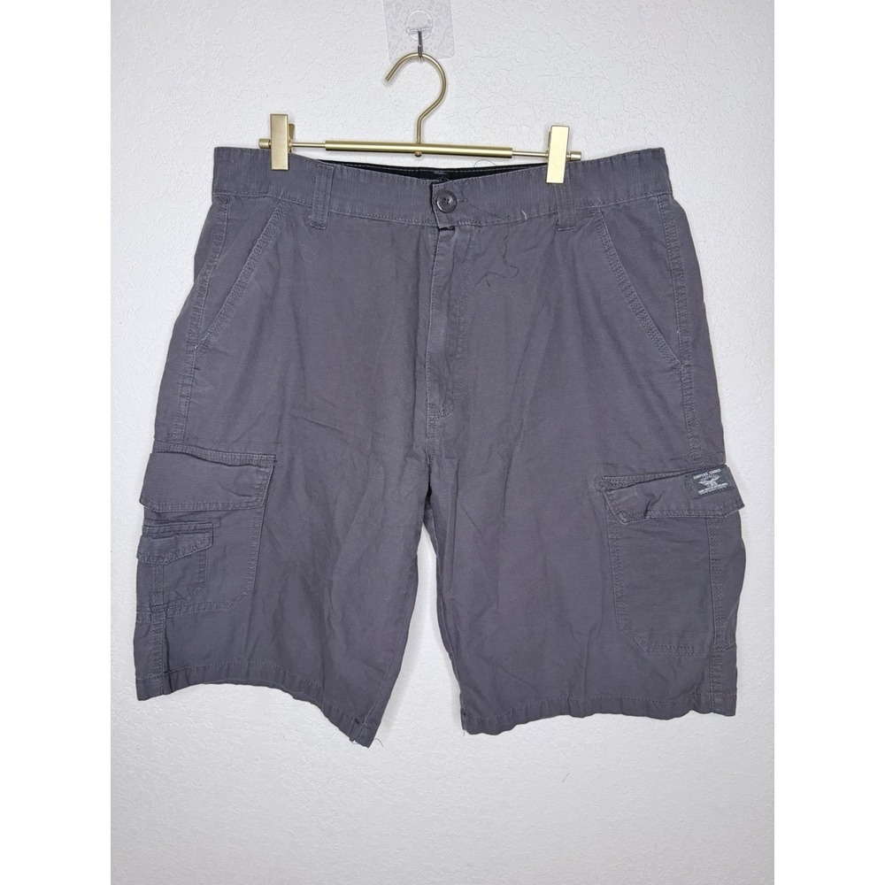 Akademiks Y2K Cargo Shorts Mens 38 Ripstop Utility Skater Streetwear Hip Hop